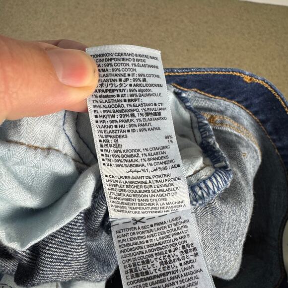 Gap 1969 Mid Rise True Skinny Denim Blue Jeans US Women's 27 - Picture 6 of 8